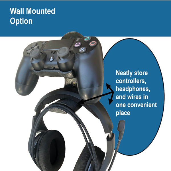 PS4 Controller & Headset Wall Mount - Makers Road