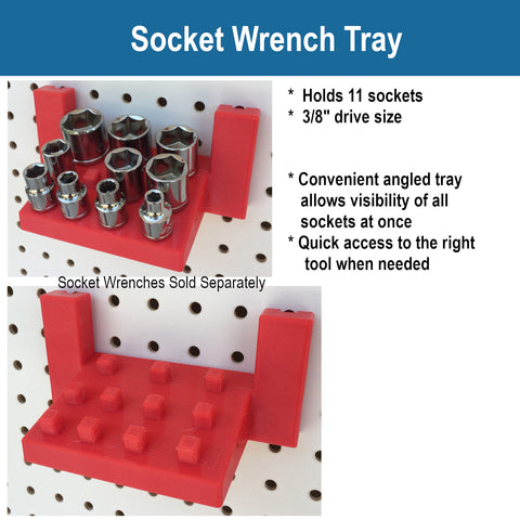 Pegboard Socket Wrench Tray - Makers Road