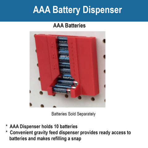 Pegboard AAA Battery Dispenser - Makers Road