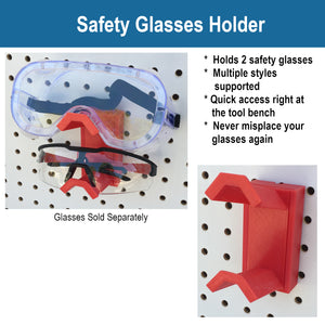 Pegboard Safety Glasses Holder - Makers Road
