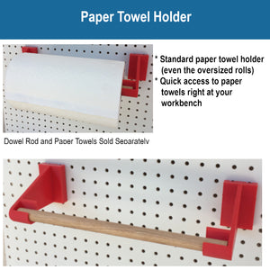 Pegboard Paper Towel Holder - Makers Road